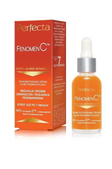 Perfecta, Fenomen C, skoncentrowane serum do twarzy silnie rozświetlające, 30 ml