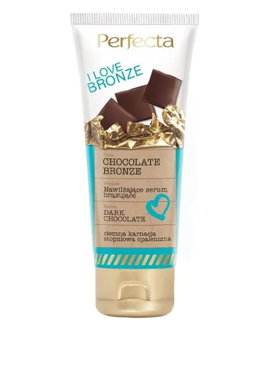 Perfecta, I Love Bronze, nawilżające serum brązujące, dark chocolate, 200ml