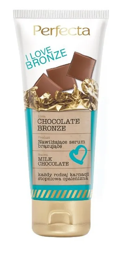 Perfecta, I Love Bronze, nawilżające serum brązujące, milk chocolate, 200ml