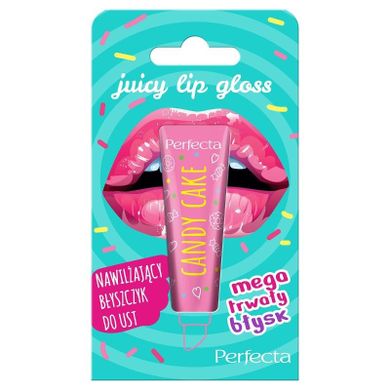 Perfecta, Juicy Lip Gloss, nawilżający błyszczyk do ust, candy cake 10g