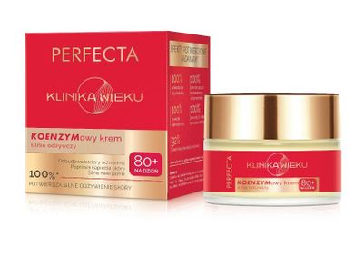 Perfecta, Klinika Wieku, koenzymowy krem silnie odżywczy na dzień 80+, 50 ml