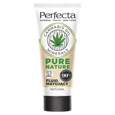 Perfecta, Pure Nature, fluid matujący, natural, 30 ml