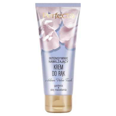 Perfecta, Velvet touch, intensywnie nawilżający krem do rąk, gardenia & olej macadamia, 75 ml