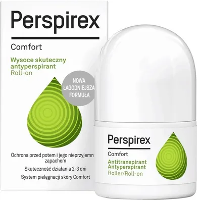 Perspirex, Comfort Antyperspirant, roll-on dla skóry delikatnej i wrażliwej, 20 ml