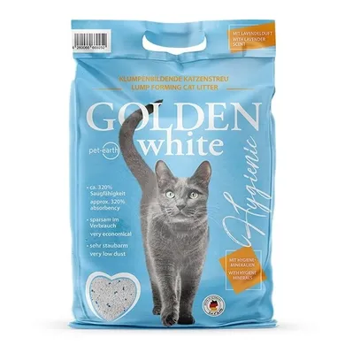 Pet Earth, Golden Grey White, żwirek bentonitowy, lawenda, 7 kg