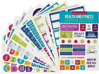 Peter Pauper Press, naklejki do planera, sport i zdrowie