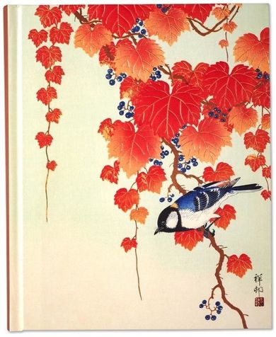 Peter Pauper Press, notatnik duży, Ptak i czerwony bluszcz, 1 szt.