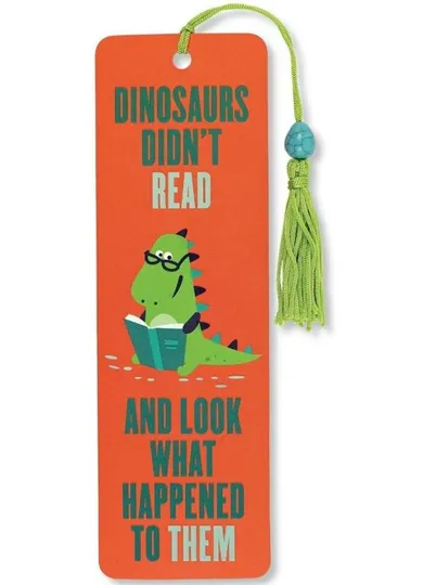 Peter Pauper Press, zakładka do książki, Dinozaury nie czytały