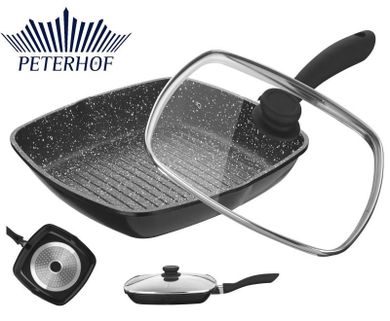 Peterhof, patelnia granitowa grill, Imperial, 28-29 cm