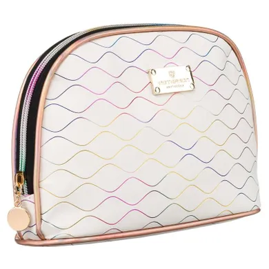 Peterson, kosmetyczka, 1-komorowa, biało-kolorowa