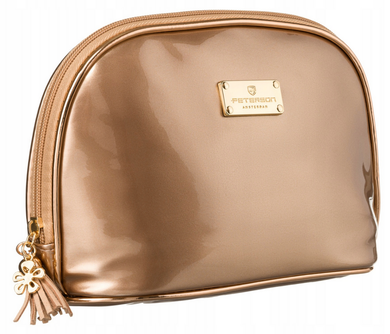 Peterson, kosmetyczka, 1-komorowa, złota