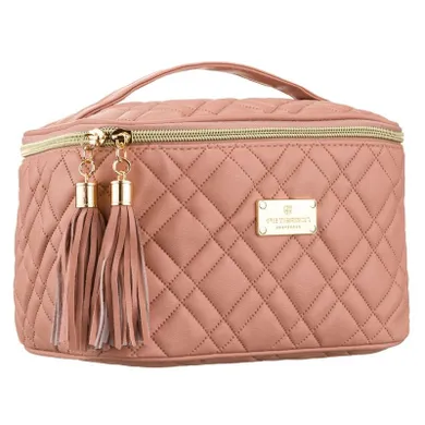 Peterson, kosmetyczka kuferek, różowa