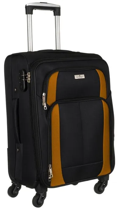 Peterson, miękka walizka kabinowa, czarna, rozmiar S