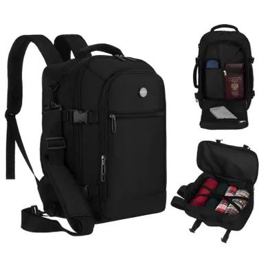 Peterson, plecak podróżny, czarny