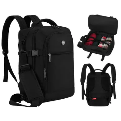 Peterson, plecak podróżny plecak, 2-komorowy, czarny