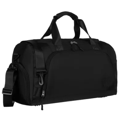 Peterson, torba podróżna z uchwytem na walizkę, czarna