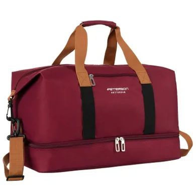 Peterson, torba weekendowa, burgundowa