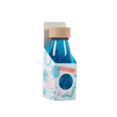 Petit Boum, Float, butelka sensoryczna, niebieska