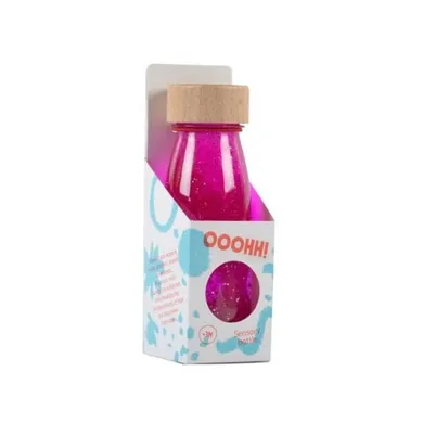 Petit Boum, Float, butelka sensoryczna, różowa