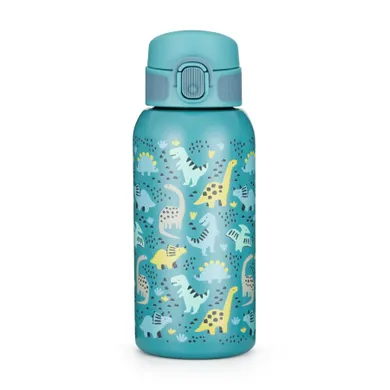 Petite&Mars, butelka termiczna ze stali nierdzewnej z ustnikiem, dino park, 500 ml