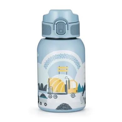 Petite&Mars, butelka termiczna ze stali nierdzewnej ze słomką, work zone, 350 ml