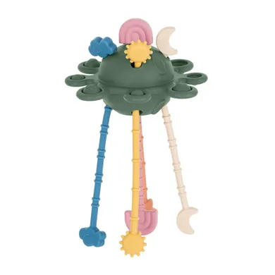 Petite&Mars, Crazy planet, silikonowa zabawka sensoryczna, Misty Green