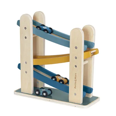 Petite&Mars, Milky Way Wood of Mars, drewniana zjeżdżalnia, Cosmic Blue