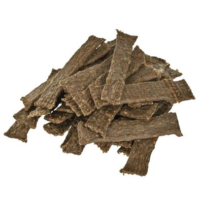 Petitto, Suszone paski mięsne, przysmak dla psa, dziczyzna z konopiami, 400g