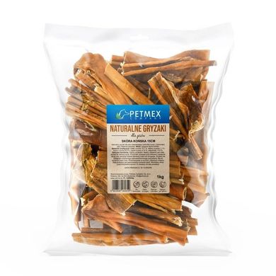 Petmex, skóra końska, przysmak dla psów, 15 cm, 1000g