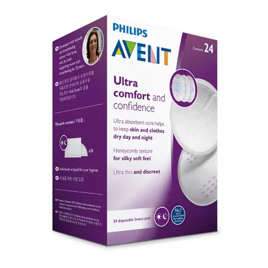 Philips Avent, jednorazowe wkładki laktacyjne, 24 szt.