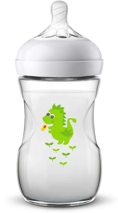 Philips Avent, Natural, Smok, butelka, 260 ml