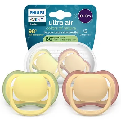 Philips Avent, smoczek ortodontyczny, 0-6 m 2 szt.