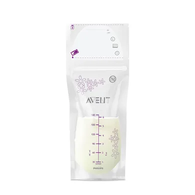 Philips Avent, torebki do przechowywania pokarmu, 180 ml, 25 szt.