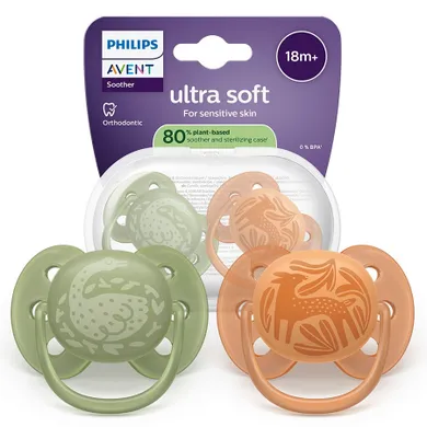 Philips Avent, Ultra Soft, smoczek ortodontyczny, 18 m+, 2 szt.