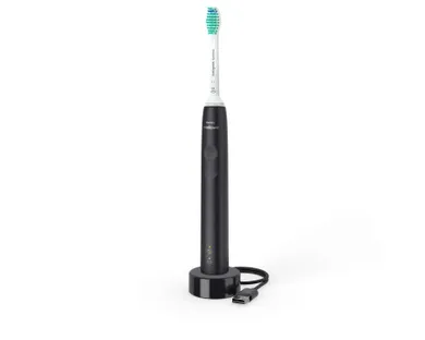 Philips Sonicare 3100, szczoteczka soniczna do zębów, czarna