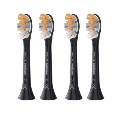 Philips, Sonicare, końcówki do szczoteczki, Premium all in one A3, czarne, 4 szt.