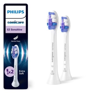 Philips, Sonicare, Sensitive S2, końcówki do szczoteczki, 2 szt., HX6052/87