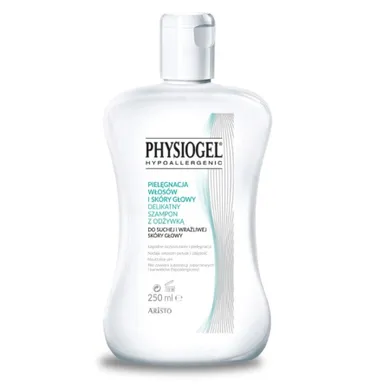 Physiogel, delikatny szampon z odżywką do suchej i wrażliwej skóry głowy, 250 ml