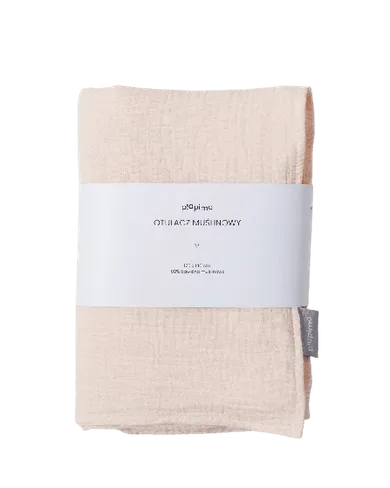 Piapimo, otulacz muślinowy, beż, 120-140 cm