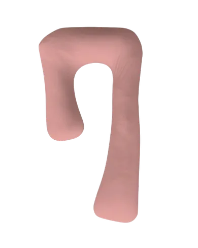 Piapimo, poduszka ciążowa do spania, typ 7, jersey, różowa