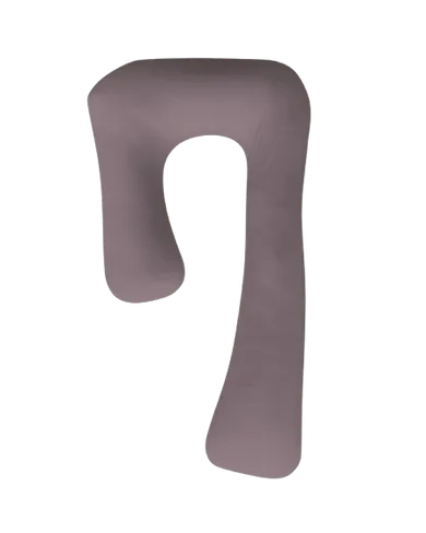 Piapimo, poduszka ciążowa do spania, typ 7, jersey, szara