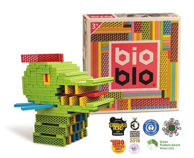 Piatnik, Bioblo, klocki ekologiczne, drewniane, 120 szt.
