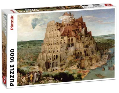 Piatnik, Brueghel: Wieża Babel, puzzle, 1000 elementów