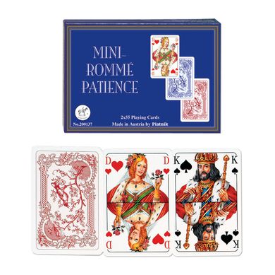 Piatnik, karty do pasjansa, mini remik