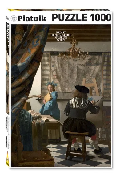 Piatnik, Vermeer: Alegoria malarstwa, puzzle, 1000 elementów