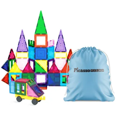 Picasso, klocki magnetyczne w worku, 61 elementów