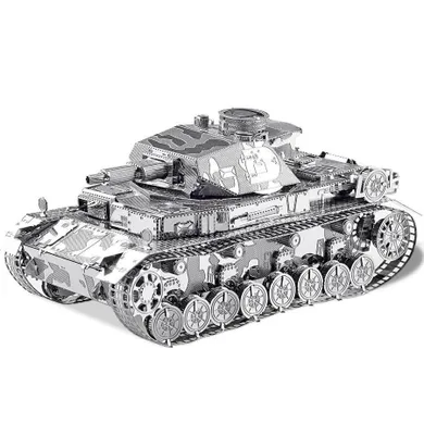 Piececool, Czołg IV, puzzle metalowe, model 3D, 168 elementów