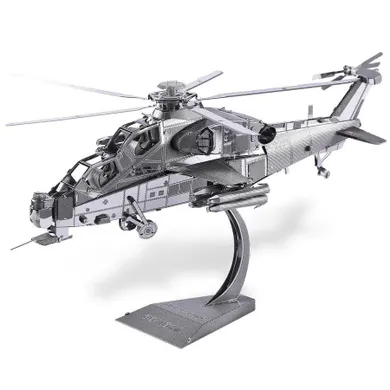Piececool, Helikopter WUZHI-10, puzzle metalowe, model 3D, 122 elementy