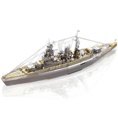 Piececool, Statek Bojowy Nagato, puzzle metalowe, model 3D, 168 elementów