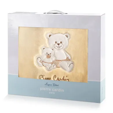 Pierre Cardin, kocyk dziecięcy, 80-110 cm, beżowy